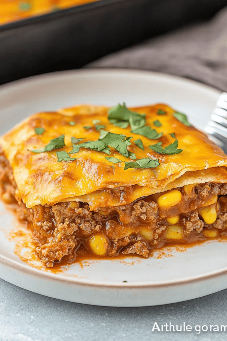 Ground Beef Enchilada Casserole