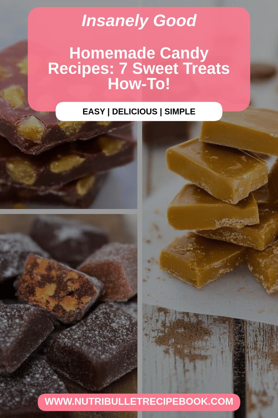 Homemade candy recipes final dish beautifully presented and ready to serve