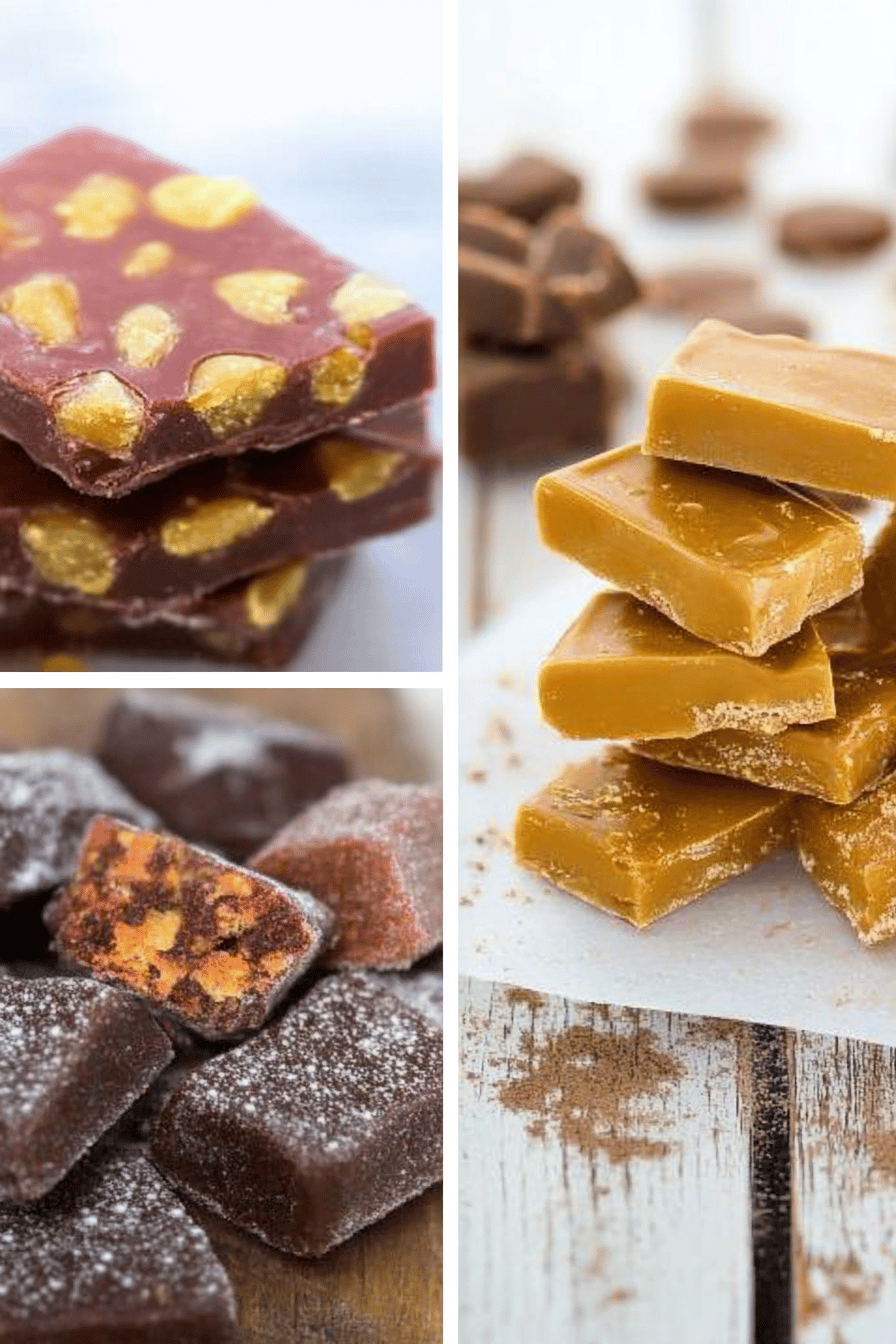 Homemade candy recipes ingredients organized and measured on kitchen counter