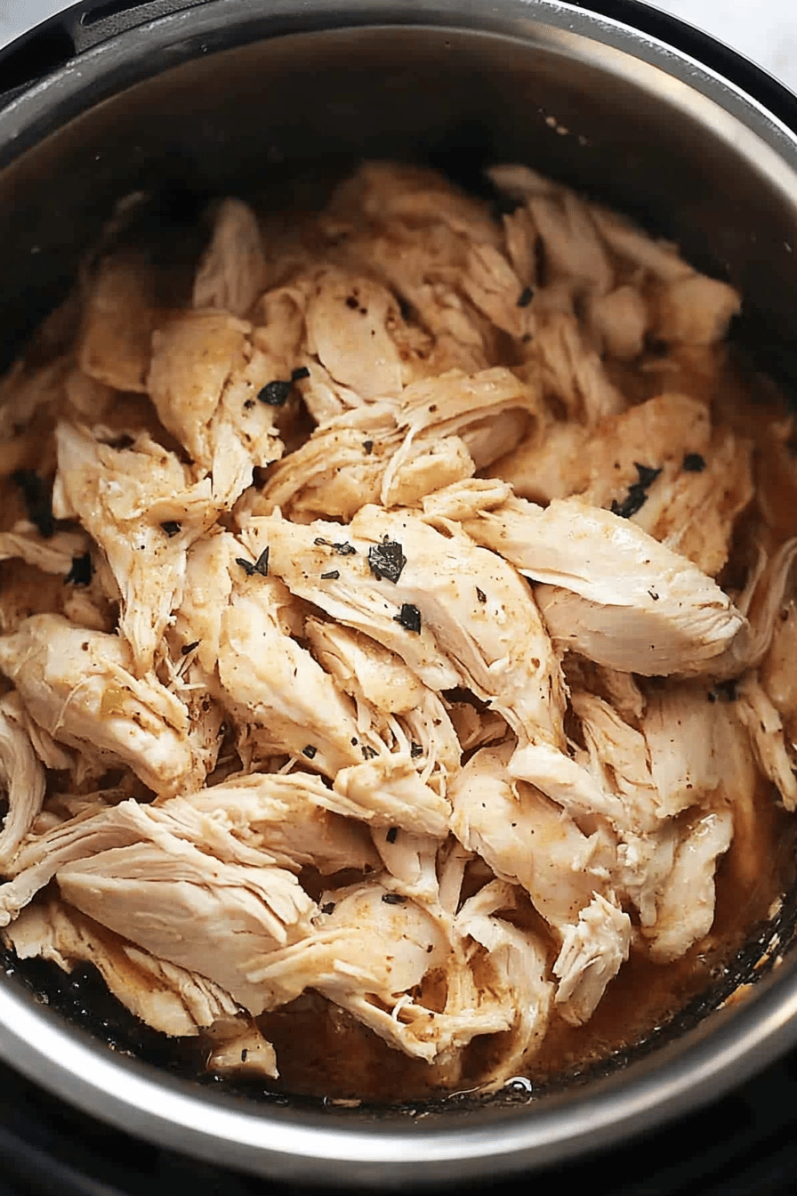 Instant Pot chicken breast ingredients organized and measured on kitchen counter