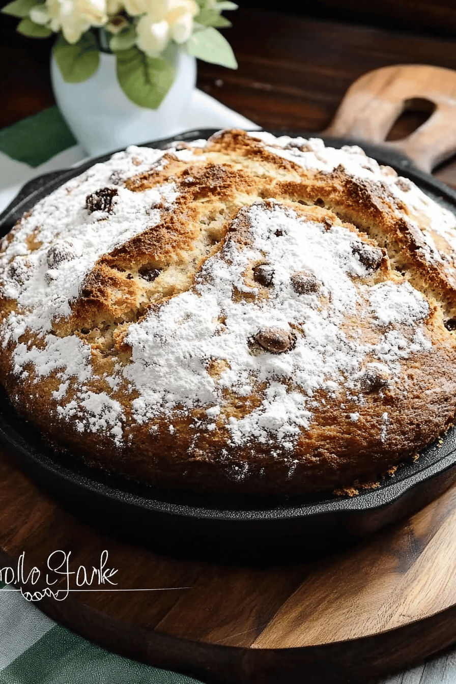Irish soda bread ingredients organized and measured on kitchen counter