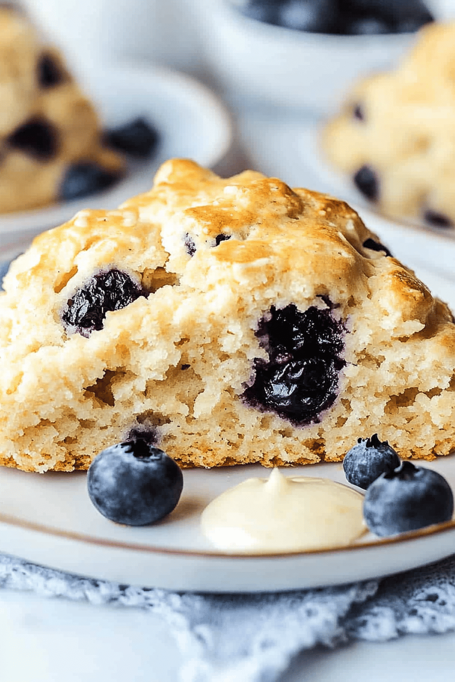 Lemon blueberry scones