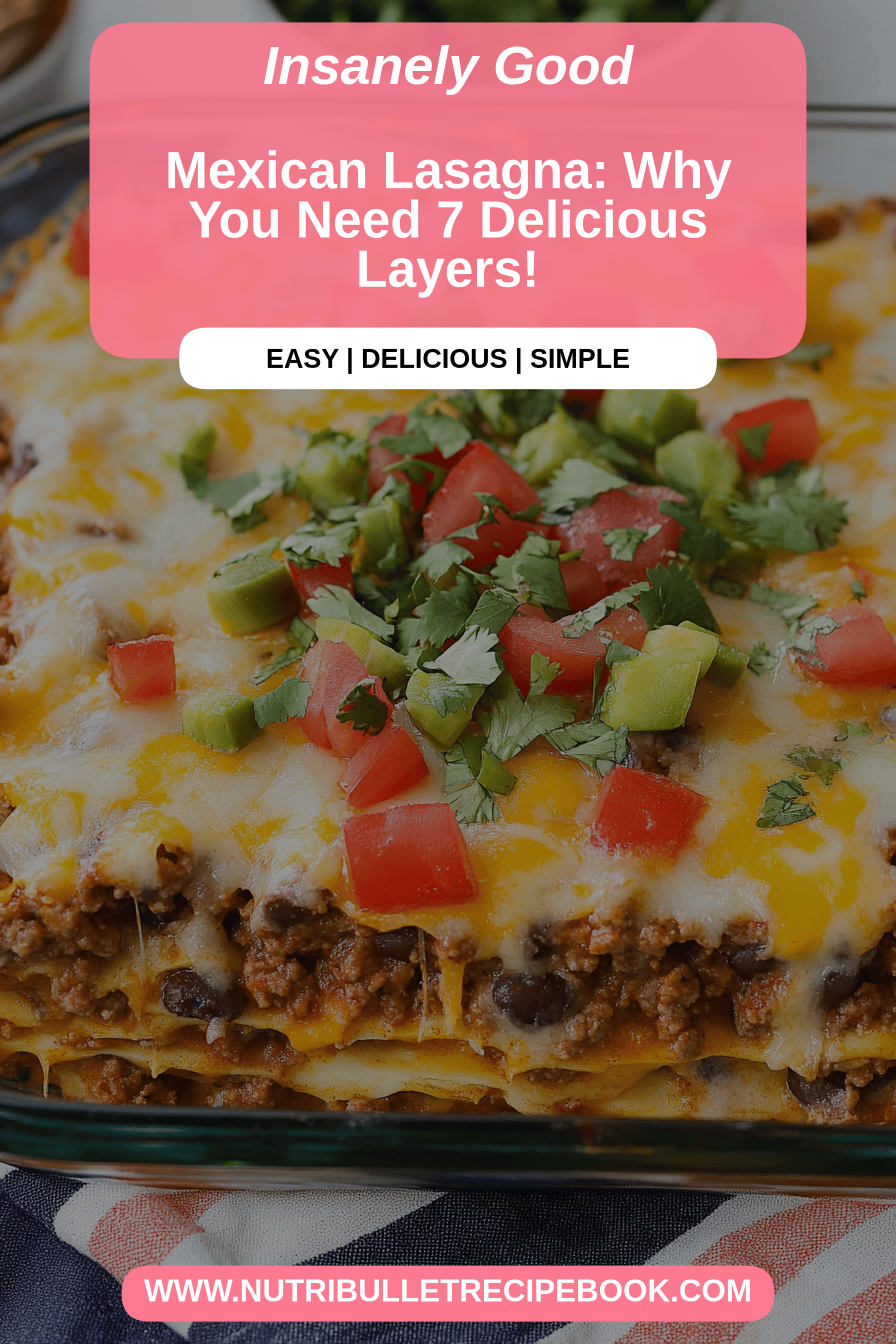 Mexican lasagna final dish beautifully presented and ready to serve