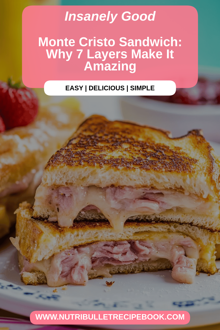 Monte Cristo Sandwich final dish beautifully presented and ready to serve