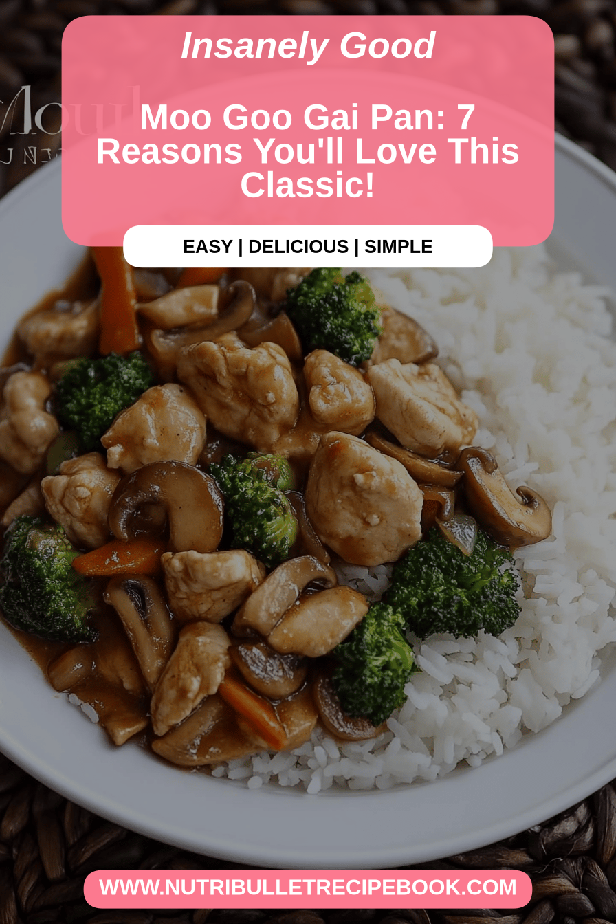 Moo Goo Gai Pan final dish beautifully presented and ready to serve