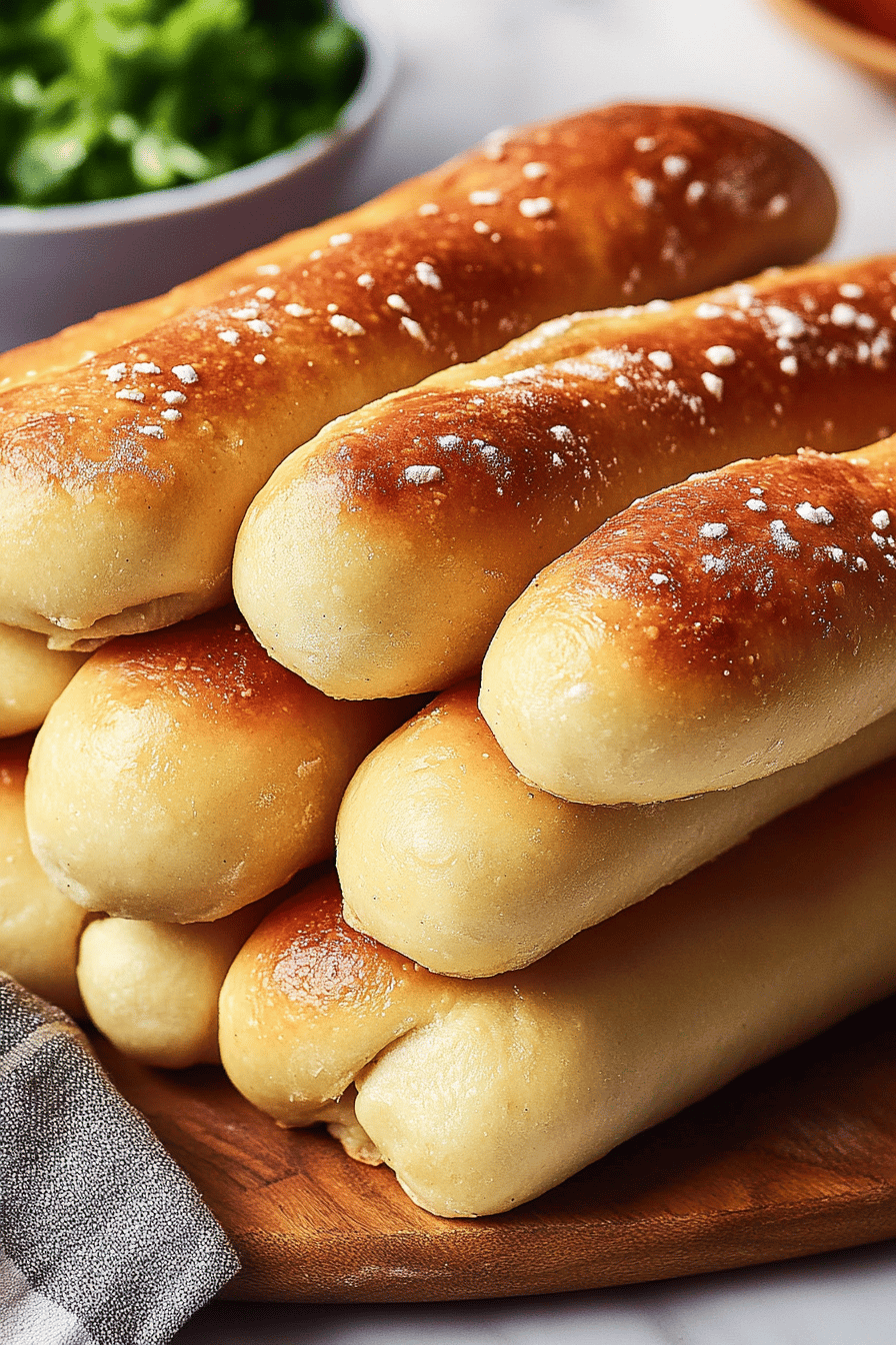 Olive Garden breadsticks slice on plate showing perfect texture and swirl pattern
