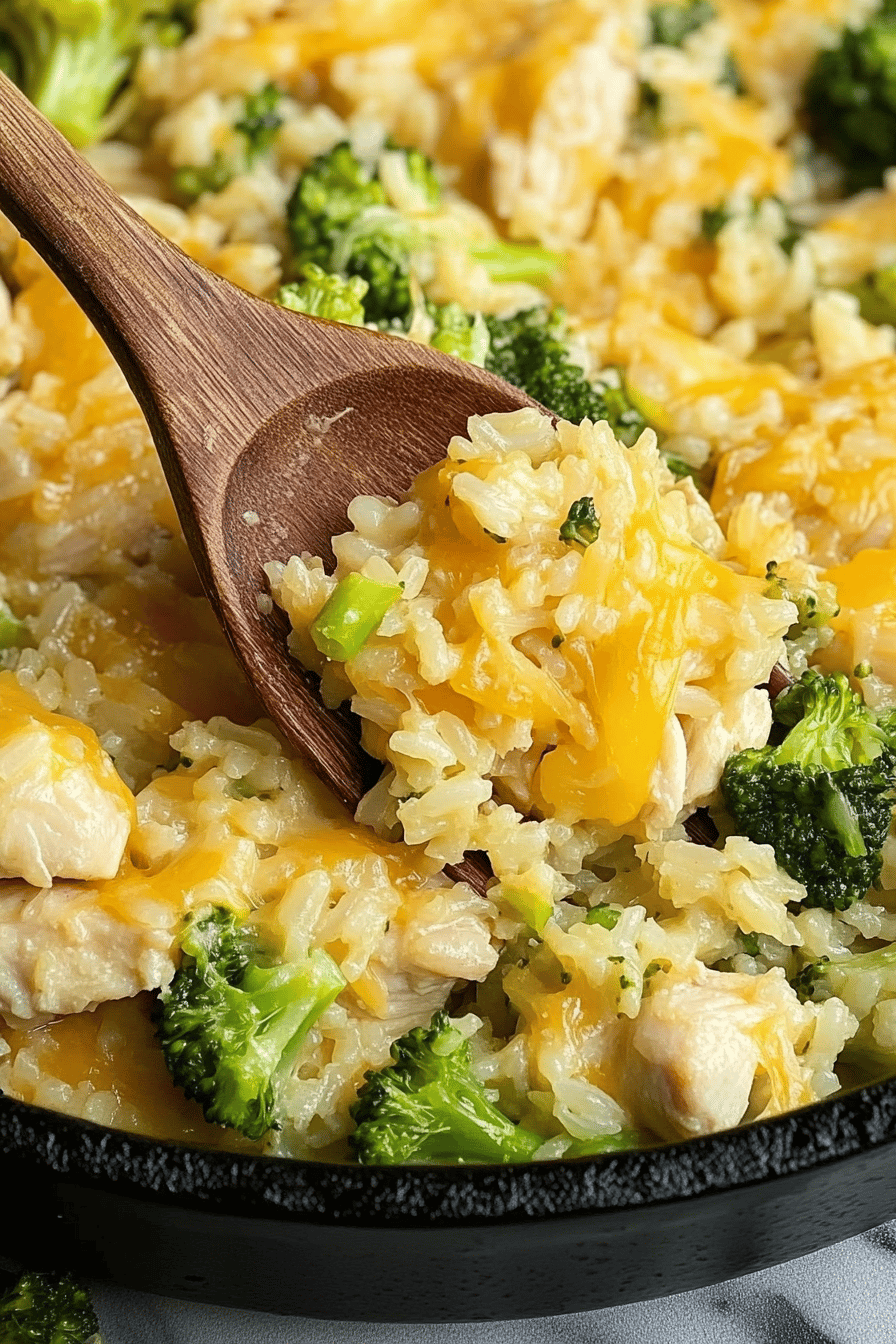 One-Pot Cheesy Chicken Broccoli Rice