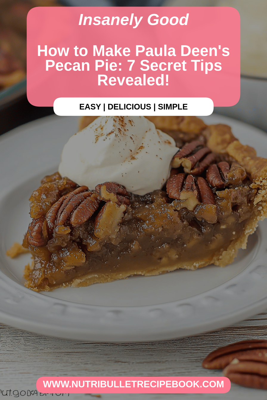 Paula Deen's Pecan Pie Recipe final dish beautifully presented and ready to serve