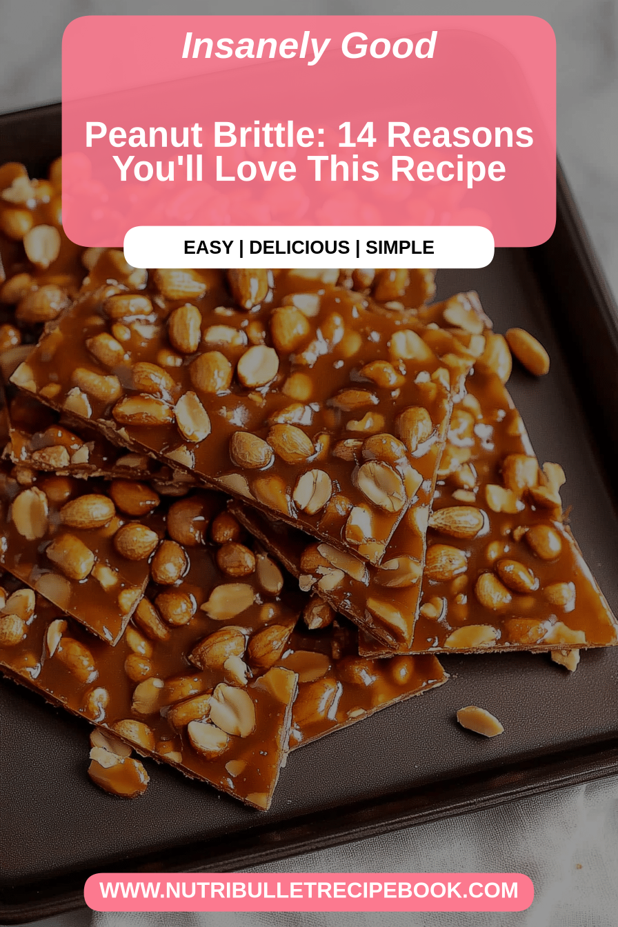 Peanut brittle final dish beautifully presented and ready to serve