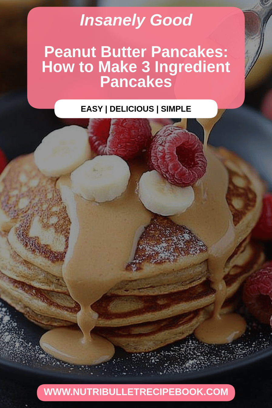 Peanut butter pancakes final dish beautifully presented and ready to serve