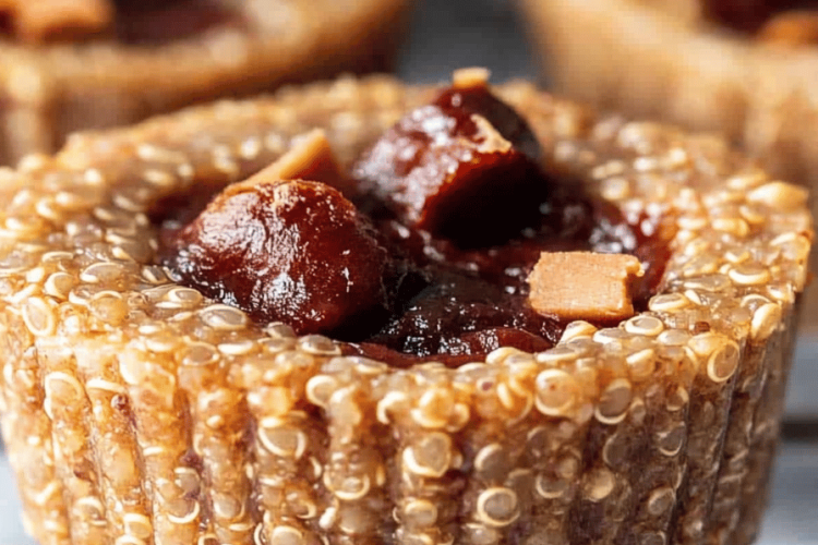 Peanut butter quinoa cups