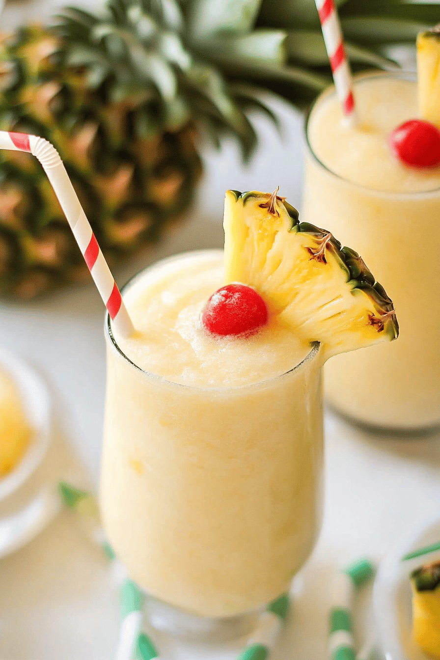 Pineapple rum slush