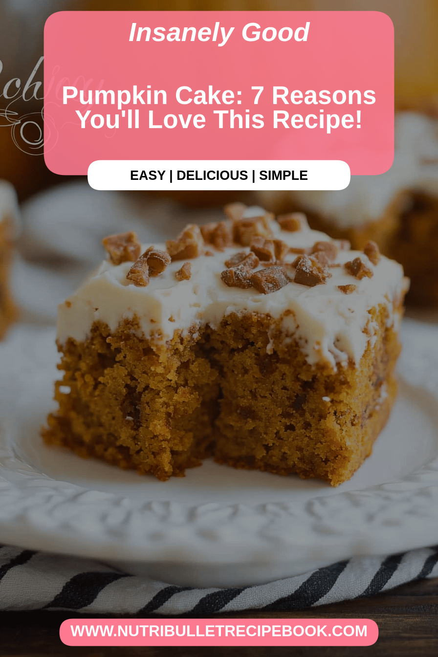 Pumpkin cake final dish beautifully presented and ready to serve