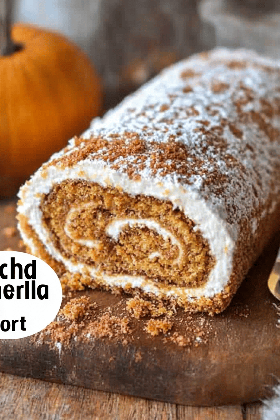 Pumpkin roll ingredients organized and measured on kitchen counter