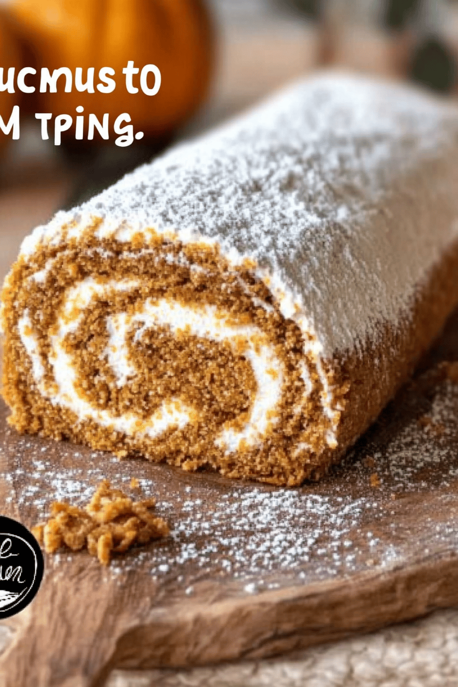 Pumpkin roll slice on plate showing perfect texture and swirl pattern
