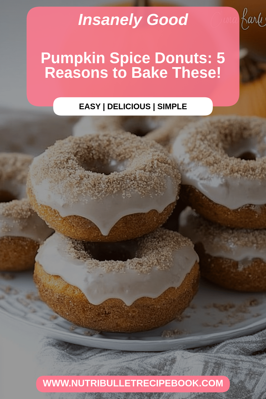Pumpkin spice donuts final dish beautifully presented and ready to serve