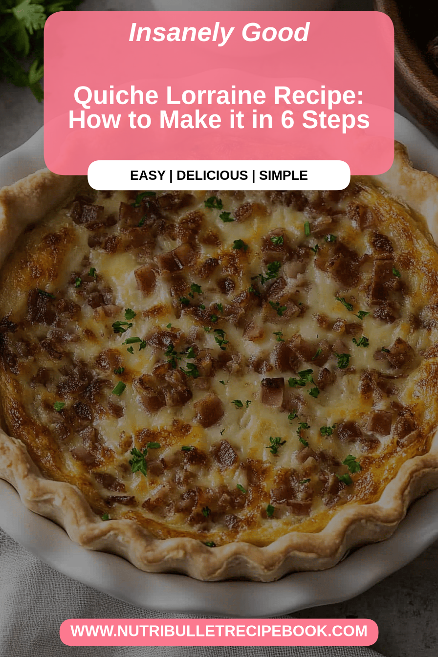 Quiche Lorraine recipe final dish beautifully presented and ready to serve
