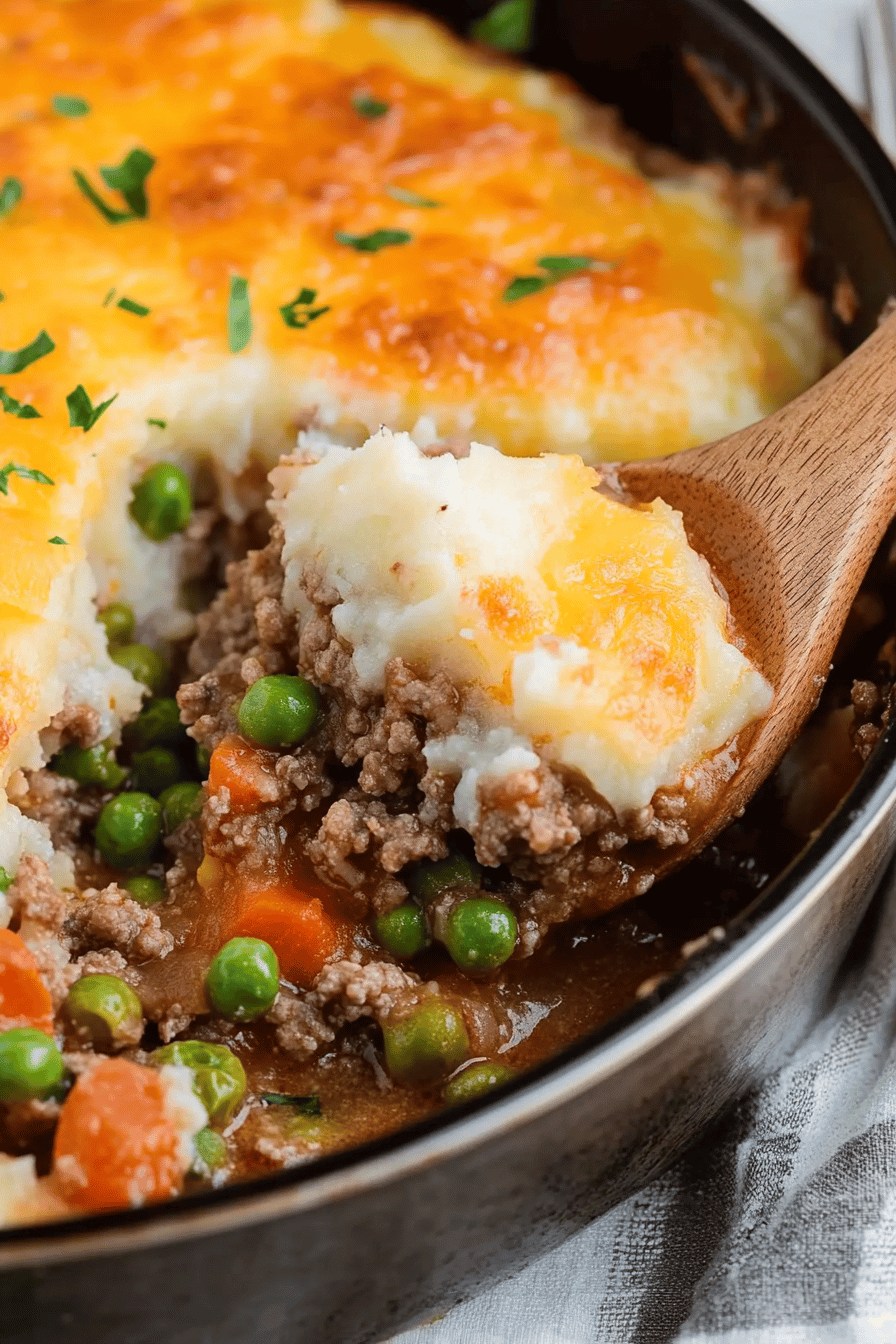Shepherd's Pie ingredients organized and measured on kitchen counter
