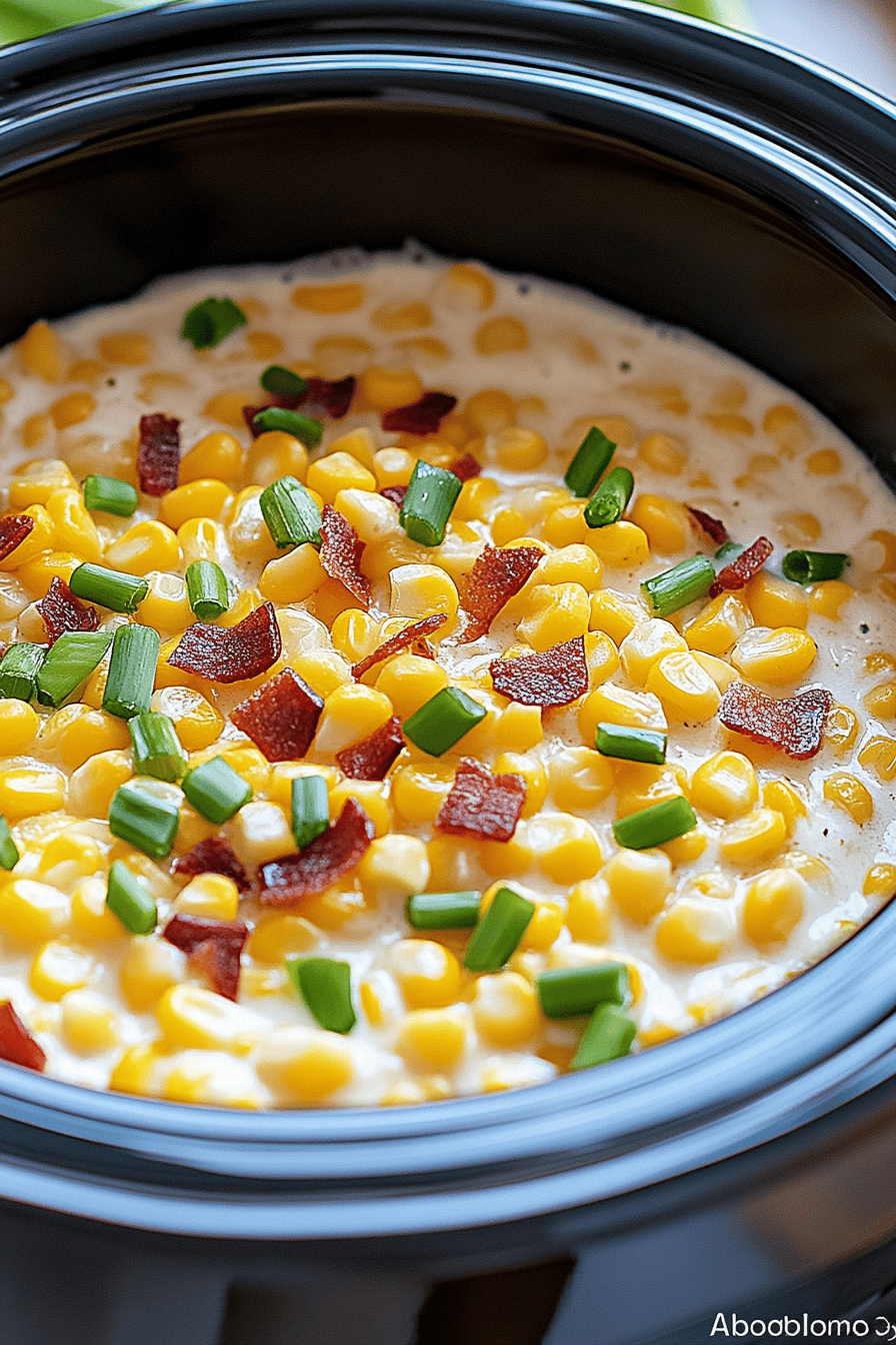 Slow Cooker Creamed Corn