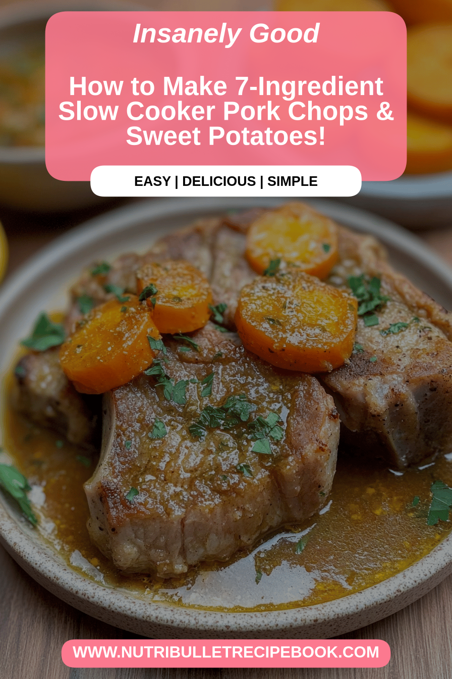 Slow Cooker Pork Chops final dish beautifully presented and ready to serve