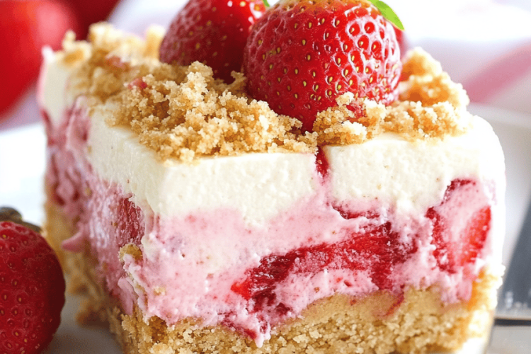 Strawberry cheesecake bars