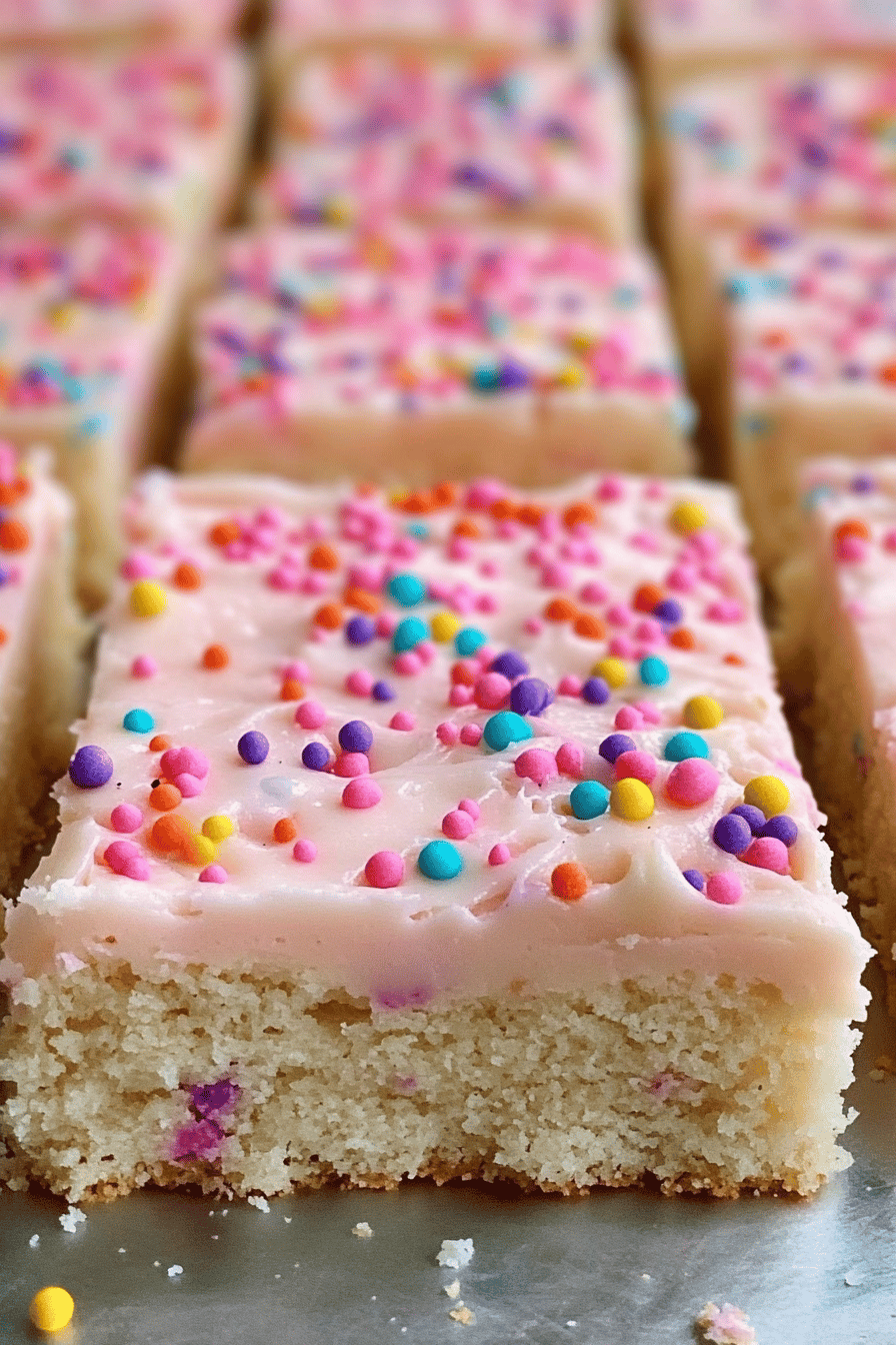 Sugar Cookie Bars ingredients organized and measured on kitchen counter