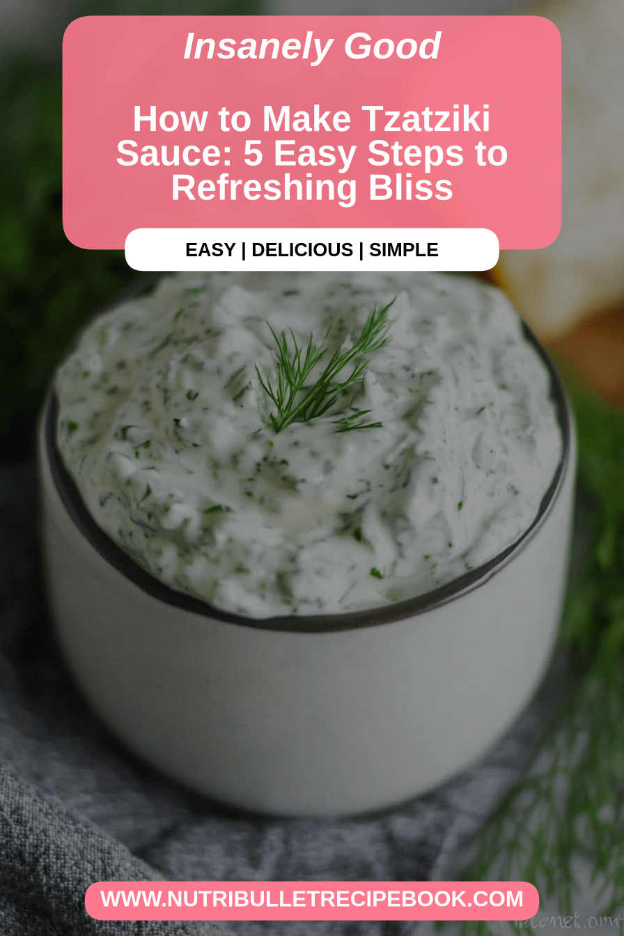 Tzatziki Sauce Recipe final dish beautifully presented and ready to serve