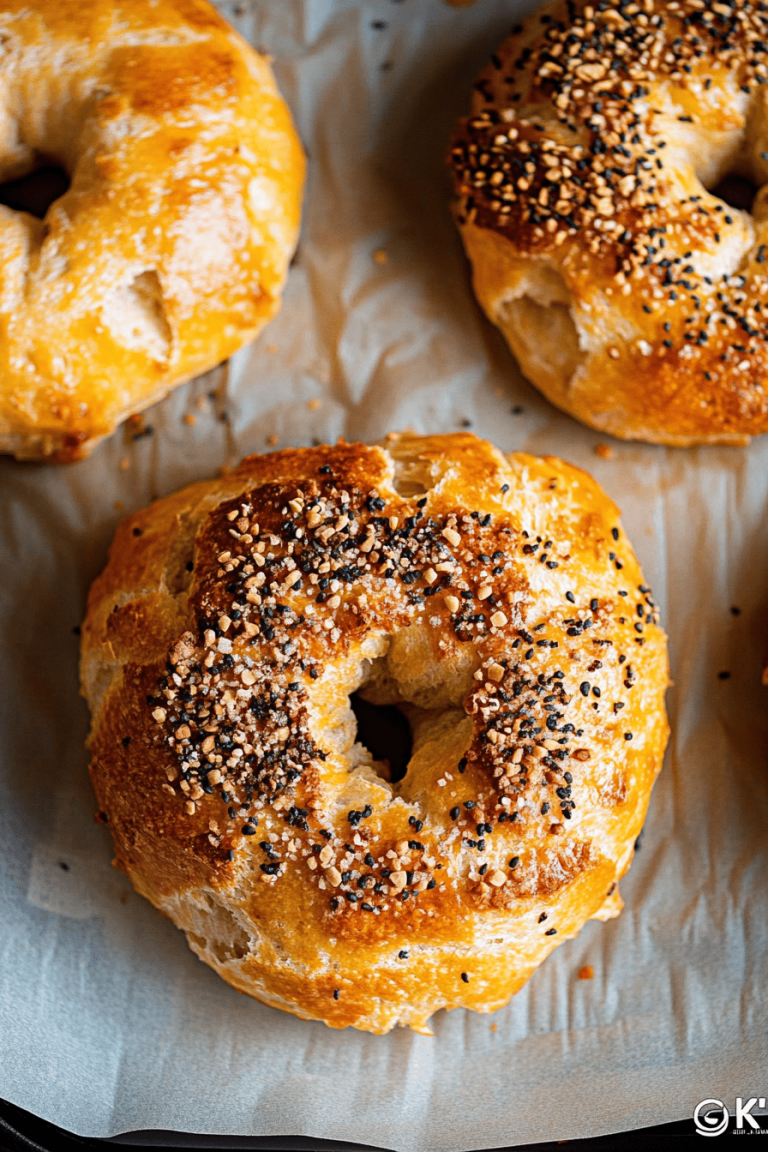 air fryer bagels