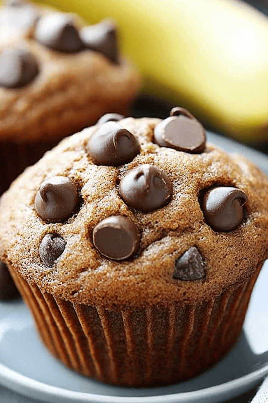 banana chocolate chip muffins