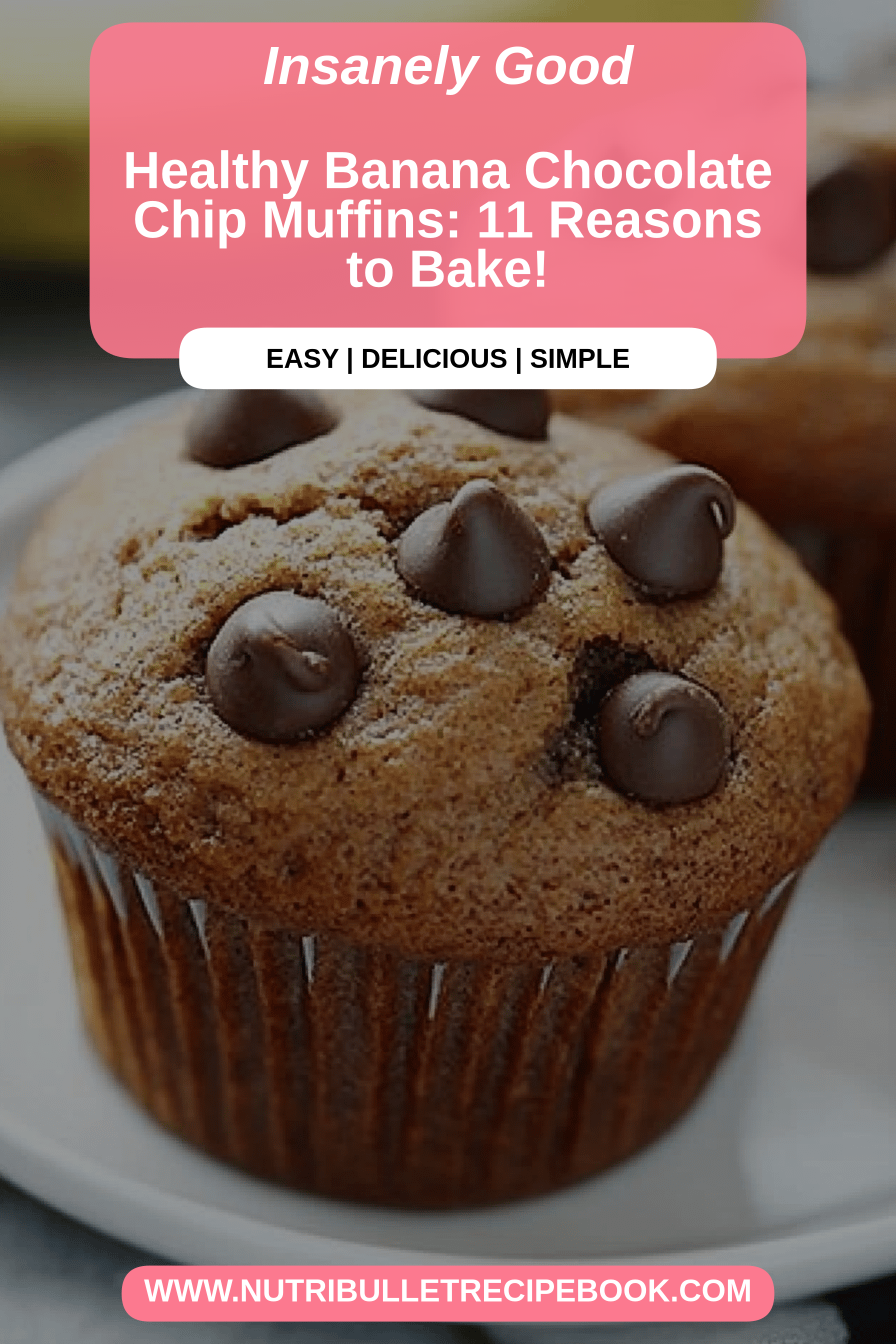 banana chocolate chip muffins final dish beautifully presented and ready to serve