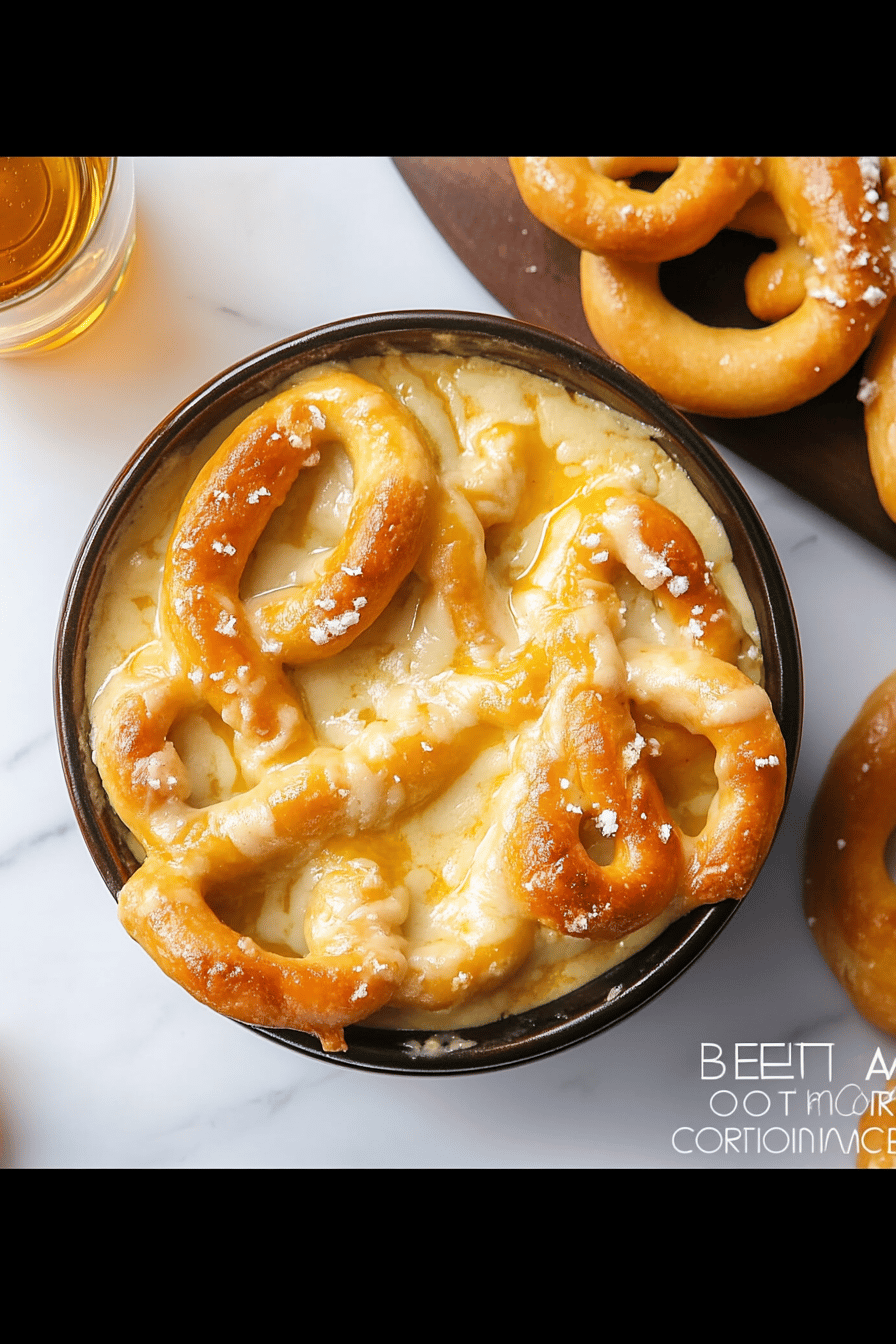 beer cheese dip slice on plate showing perfect texture and swirl pattern