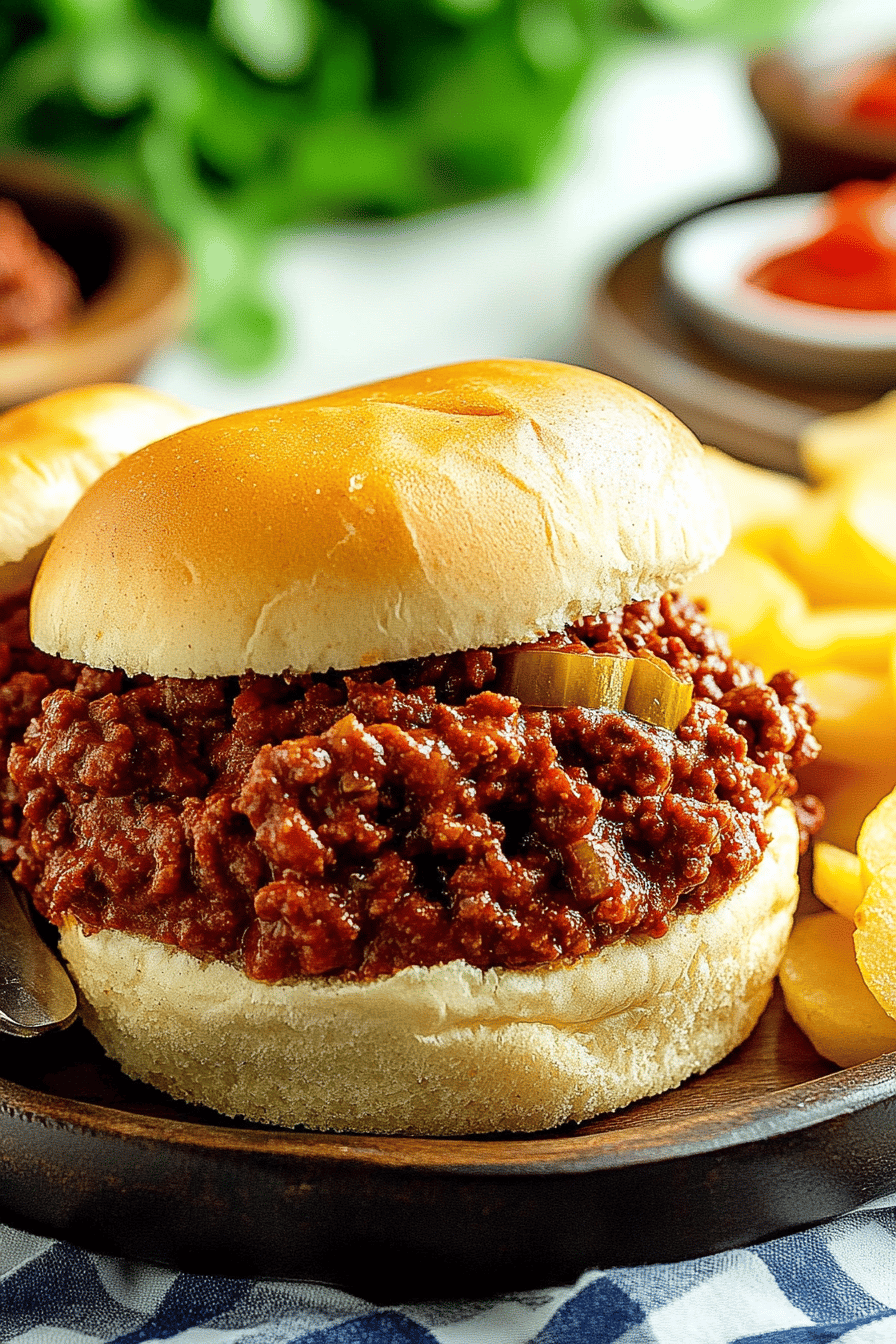 best sloppy joes ingredients organized and measured on kitchen counter