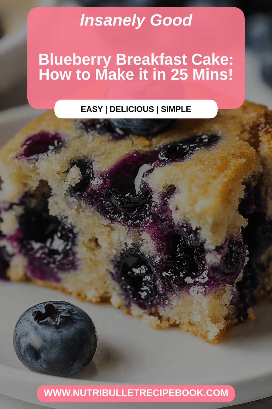 blueberry breakfast cake final dish beautifully presented and ready to serve