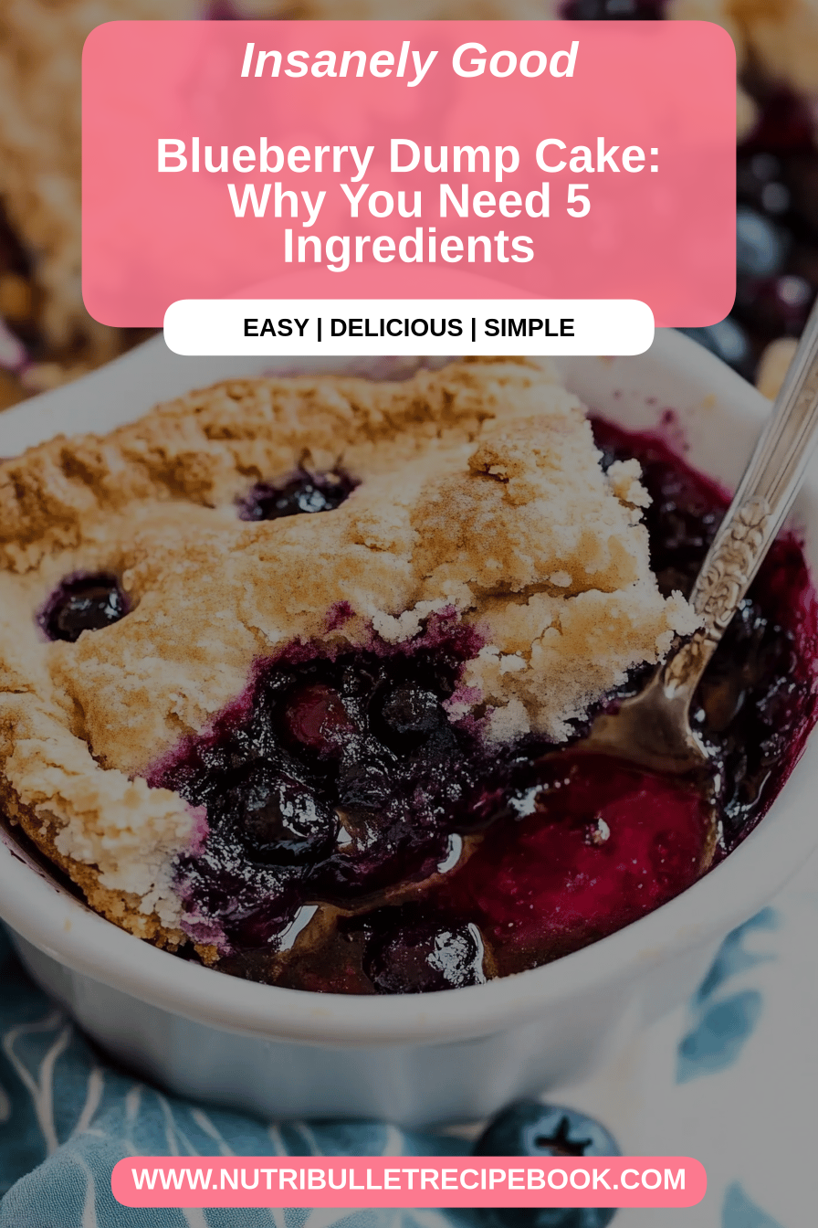 blueberry dump cake final dish beautifully presented and ready to serve