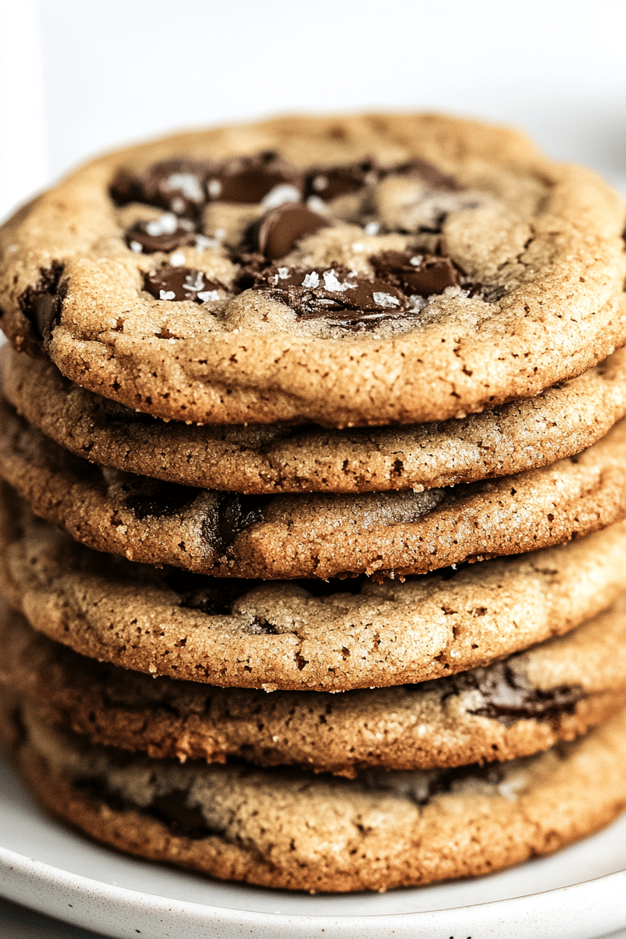 brown butter cookies ingredients organized and measured on kitchen counter
