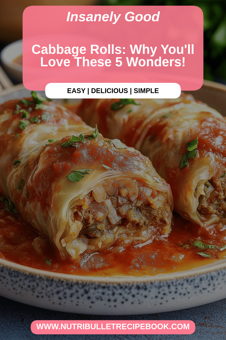 cabbage rolls final dish beautifully presented and ready to serve