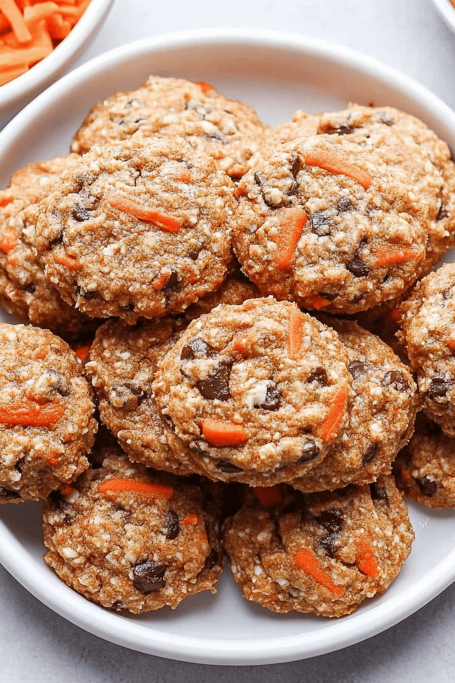 carrot cake cookies ingredients organized and measured on kitchen counter