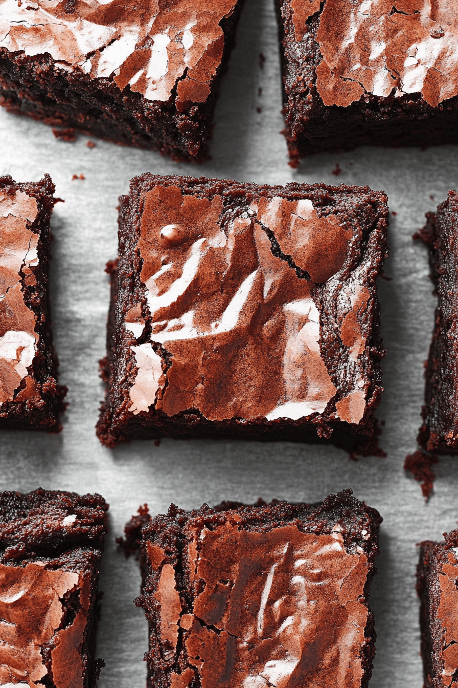 chewy brownies slice on plate showing perfect texture and swirl pattern