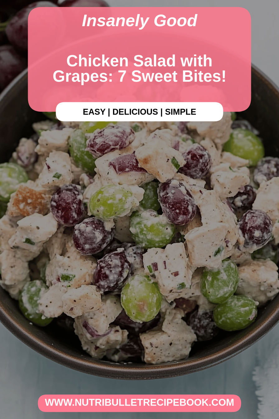 chicken salad with grapes final dish beautifully presented and ready to serve