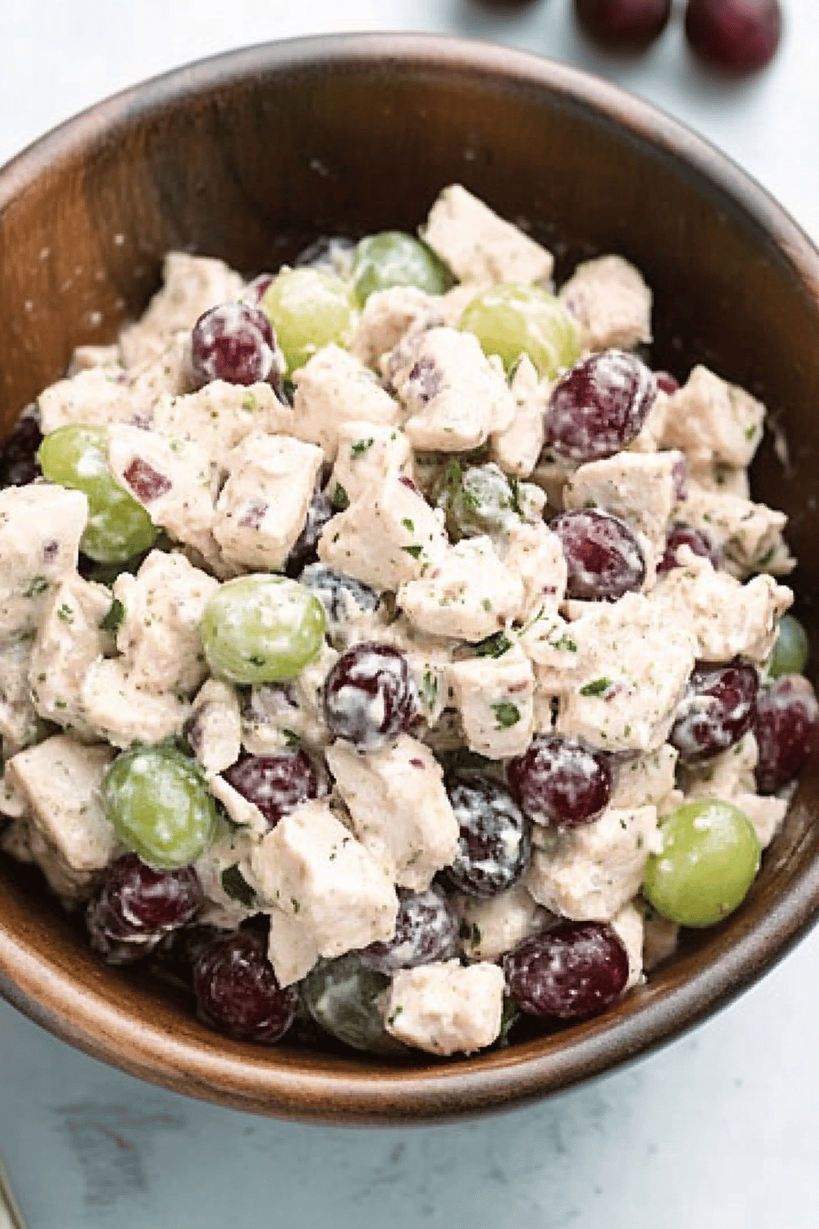 chicken salad with grapes