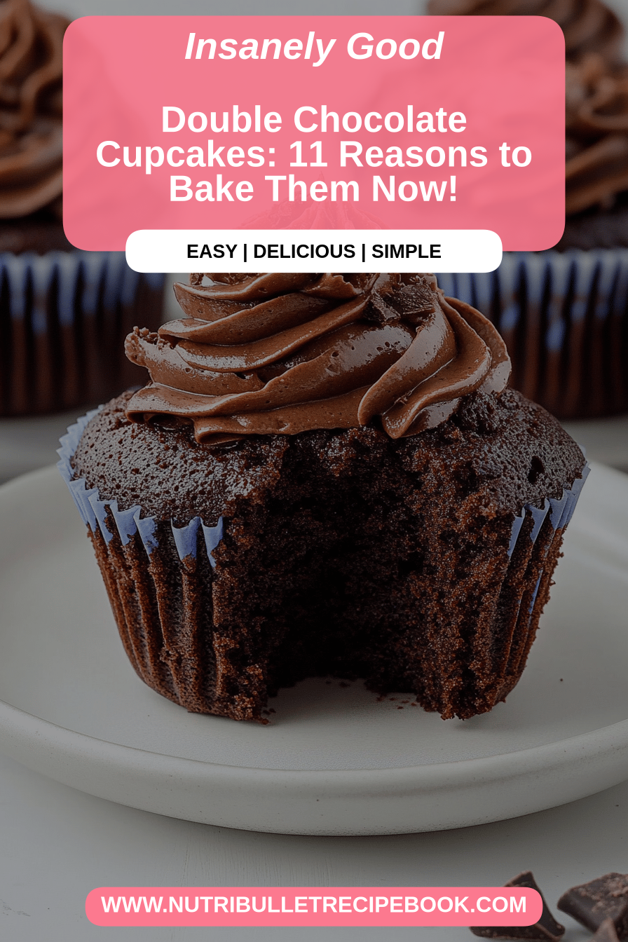 chocolate cupcakes final dish beautifully presented and ready to serve