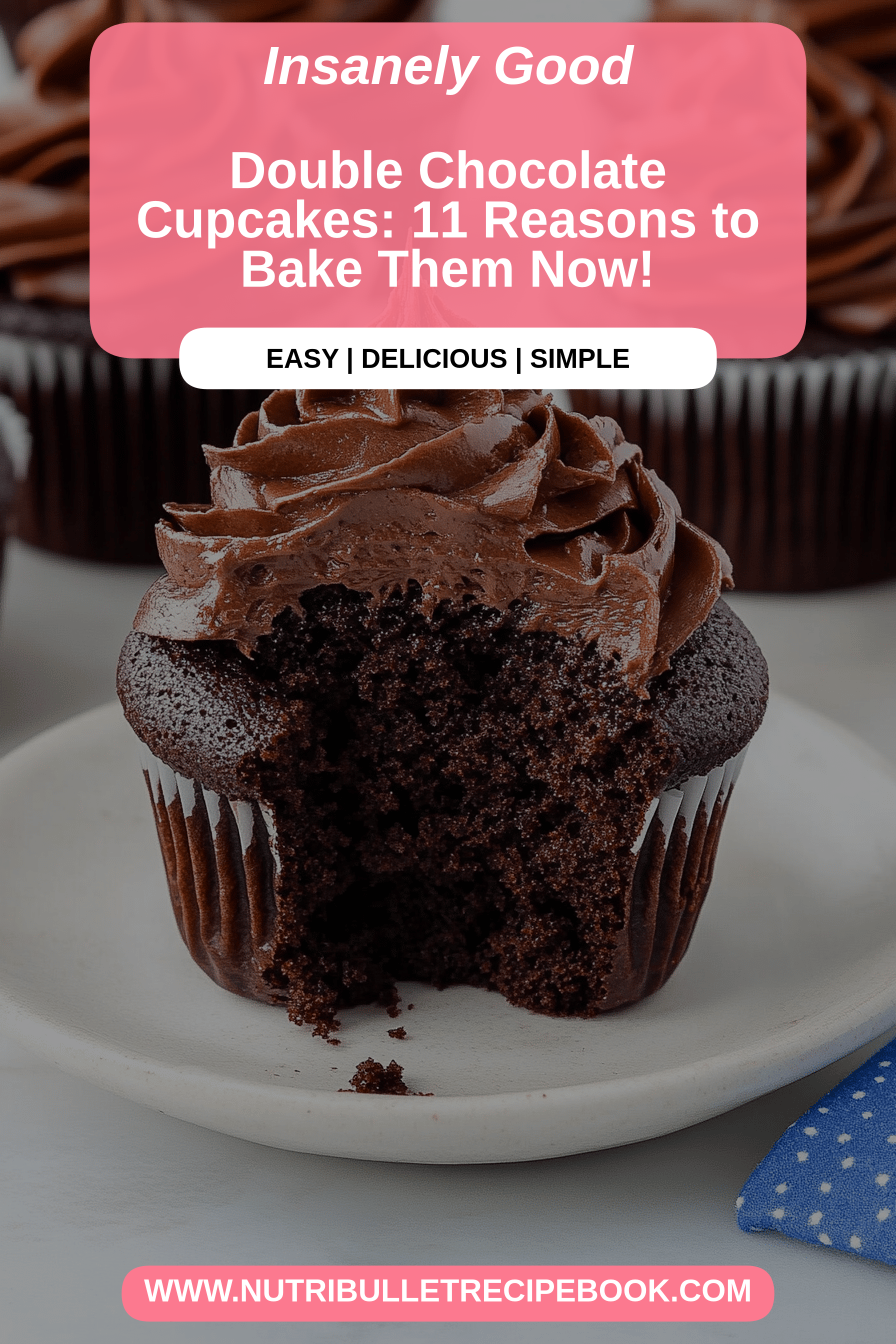 chocolate cupcakes final dish beautifully presented and ready to serve