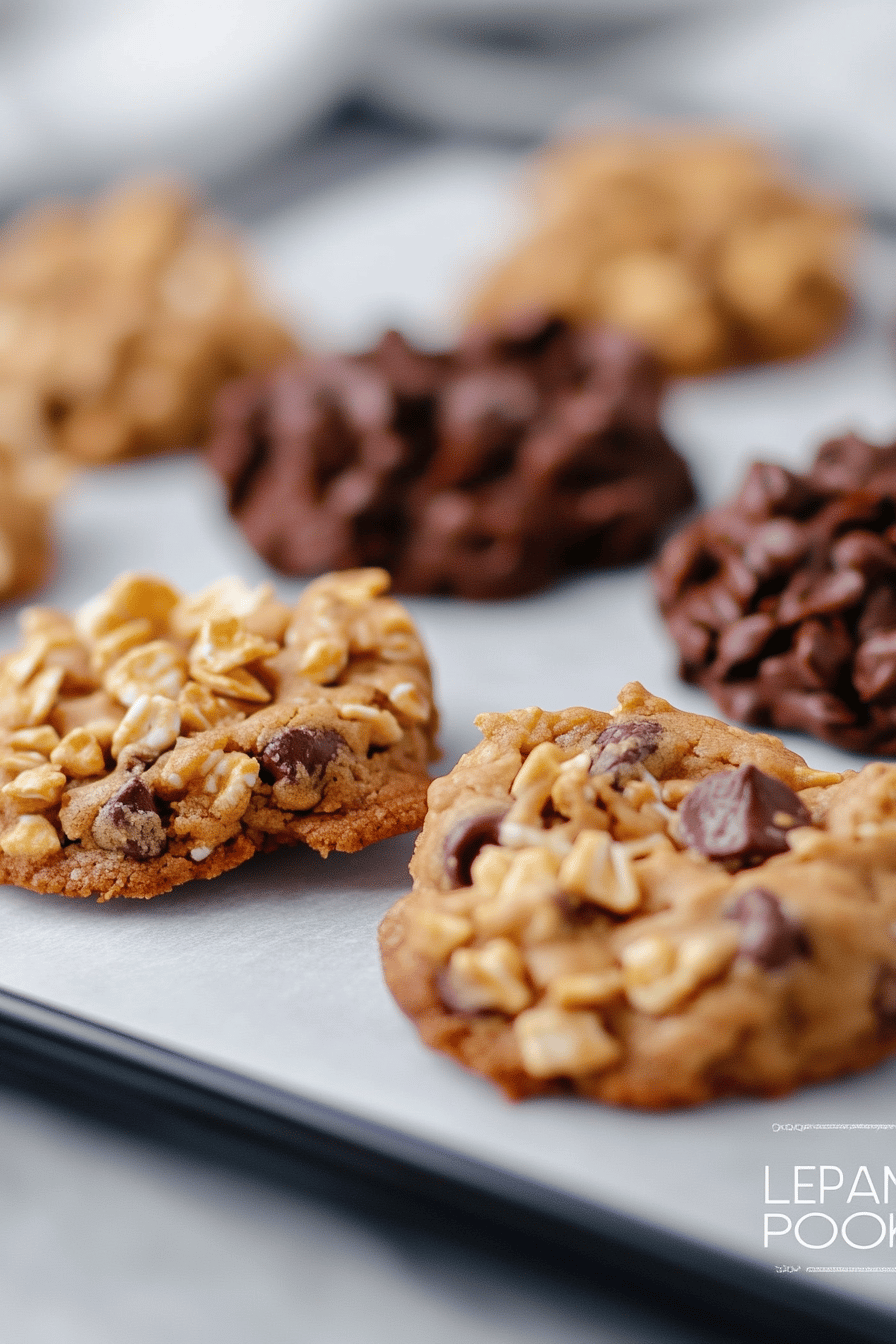 cornflake cookies ingredients organized and measured on kitchen counter