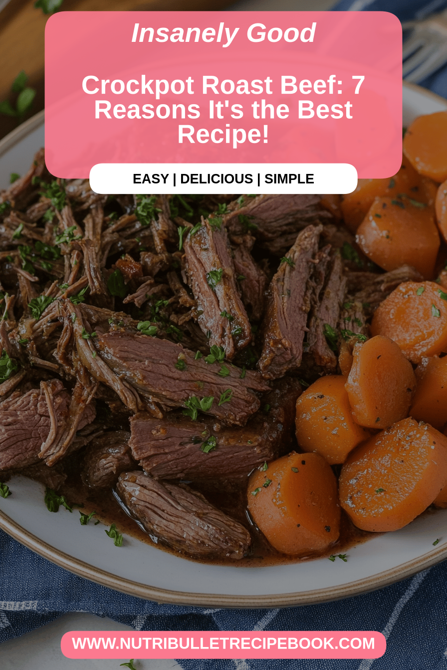 crockpot roast beef final dish beautifully presented and ready to serve