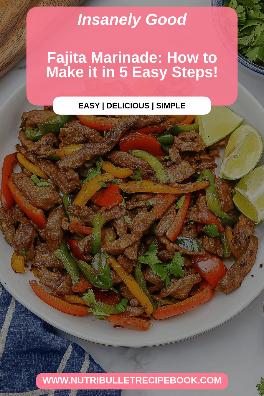fajita marinade final dish beautifully presented and ready to serve