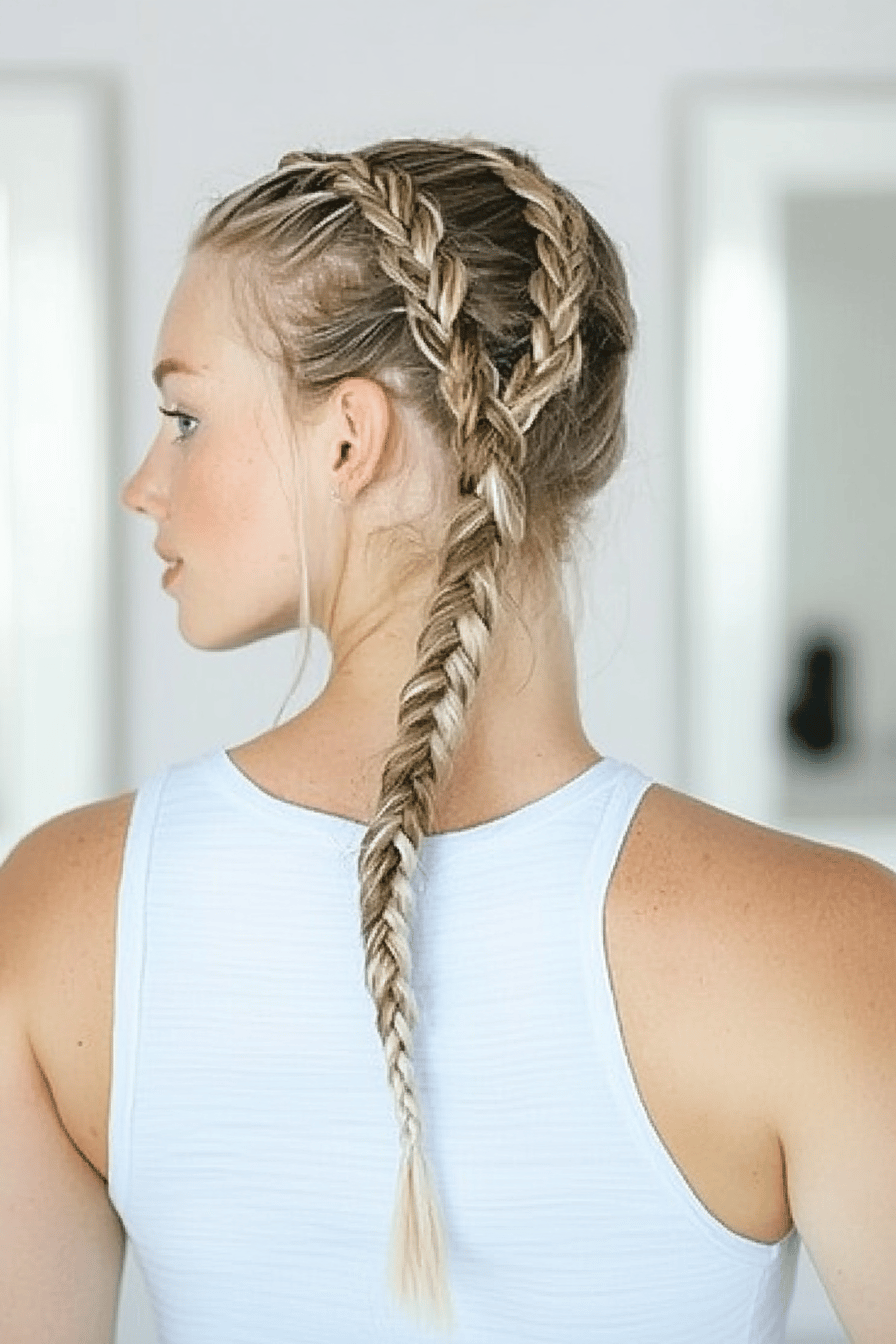 french braid ingredients organized and measured on kitchen counter