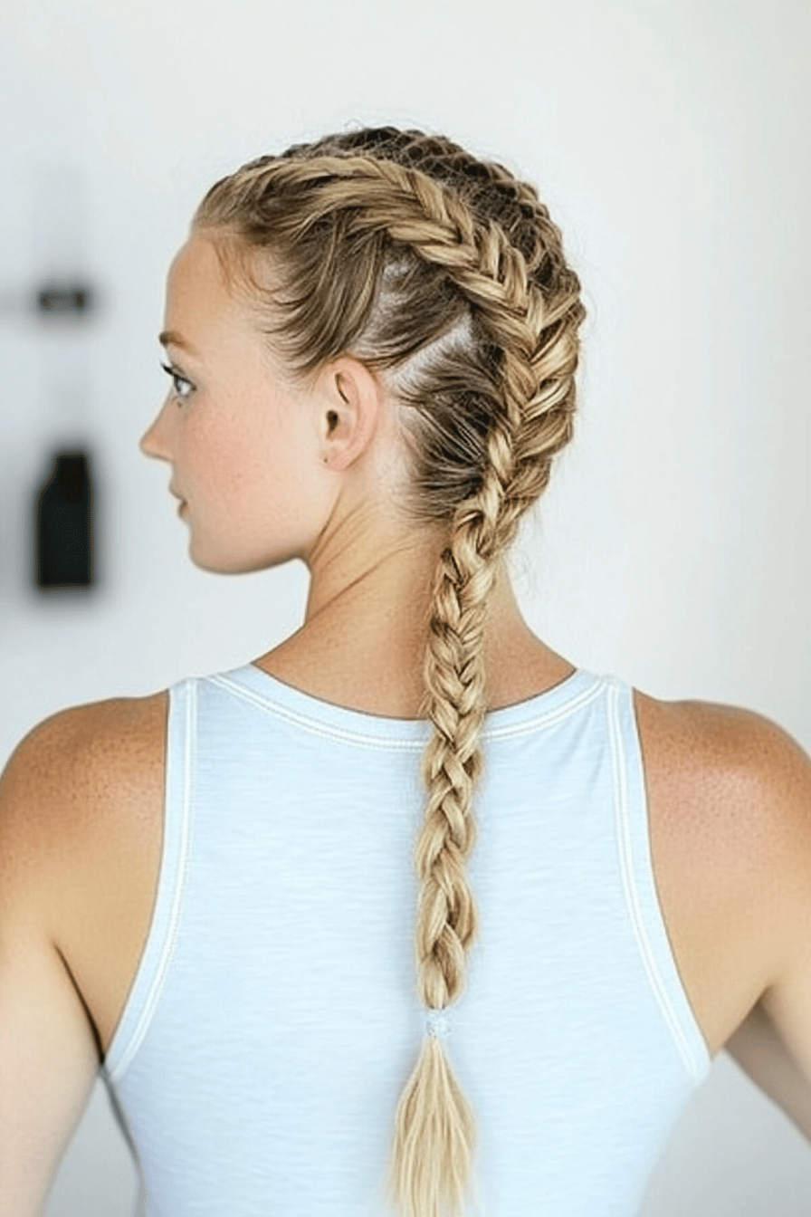 french braid slice on plate showing perfect texture and swirl pattern