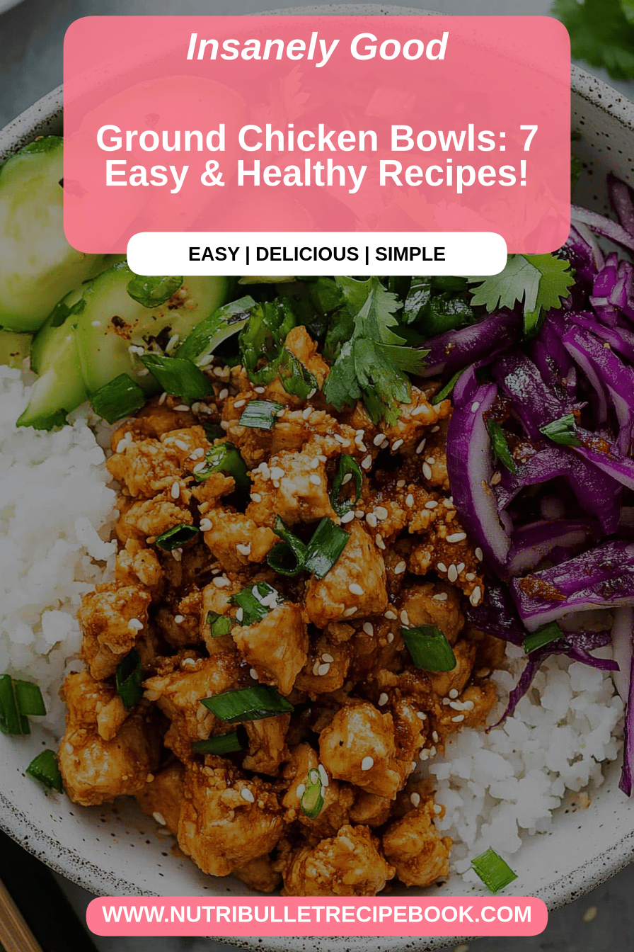 ground chicken bowls final dish beautifully presented and ready to serve