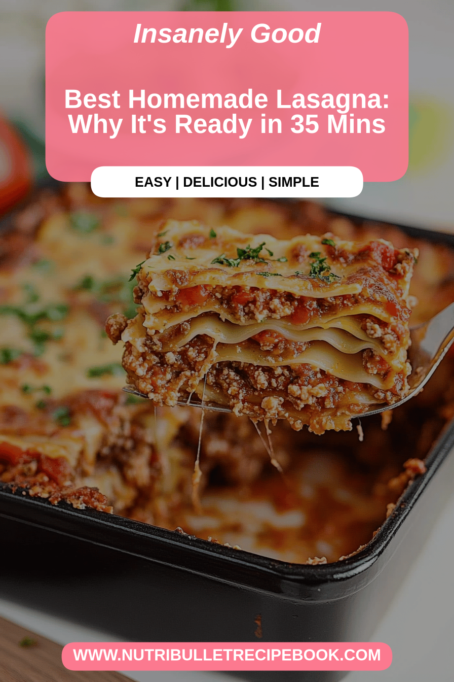homemade lasagna final dish beautifully presented and ready to serve