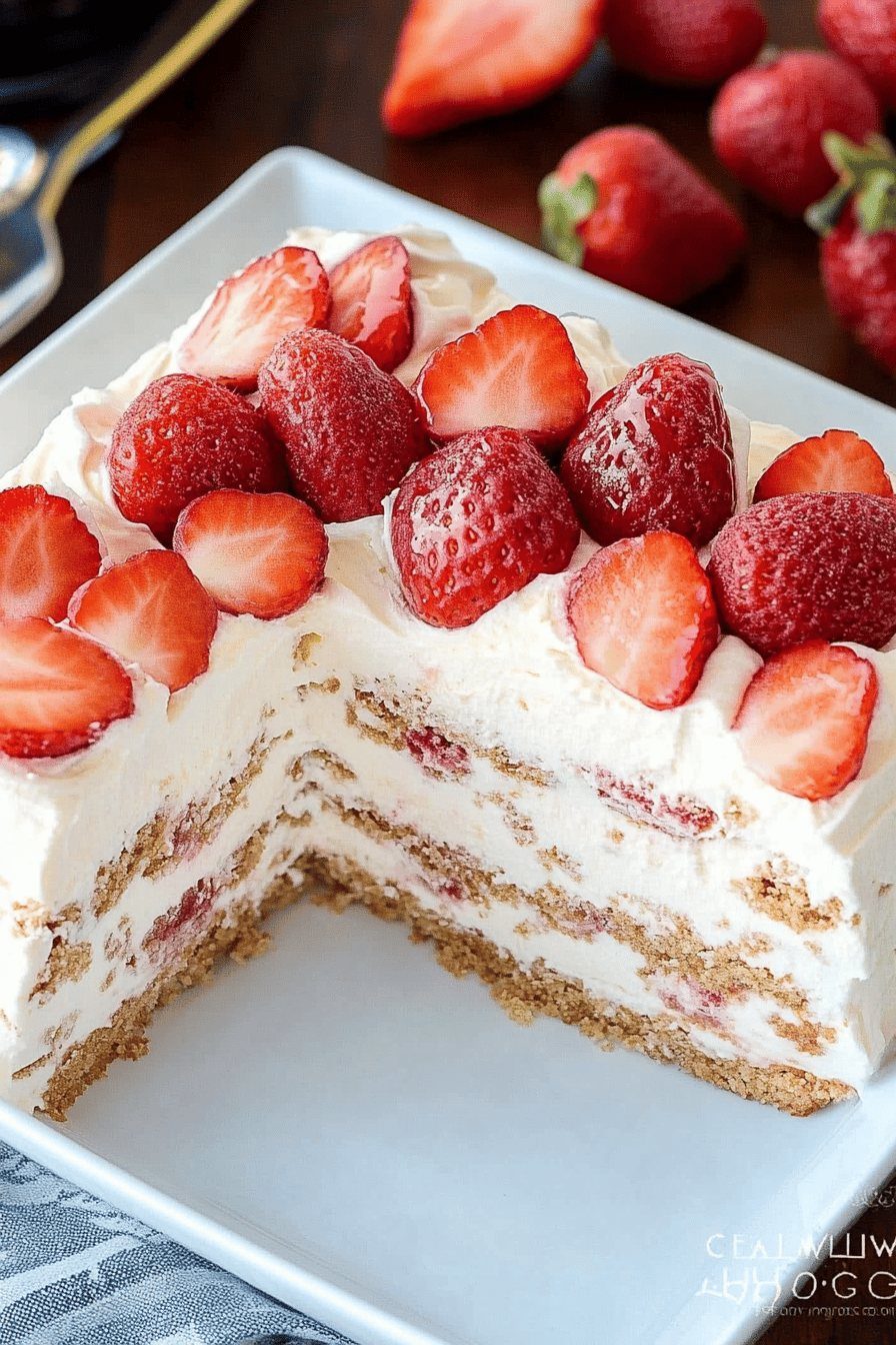 icebox cake slice on plate showing perfect texture and swirl pattern